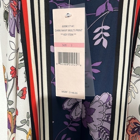 Nanette Lepore asymmetrical print maxi dress - size 2 - Picture 6 of 9